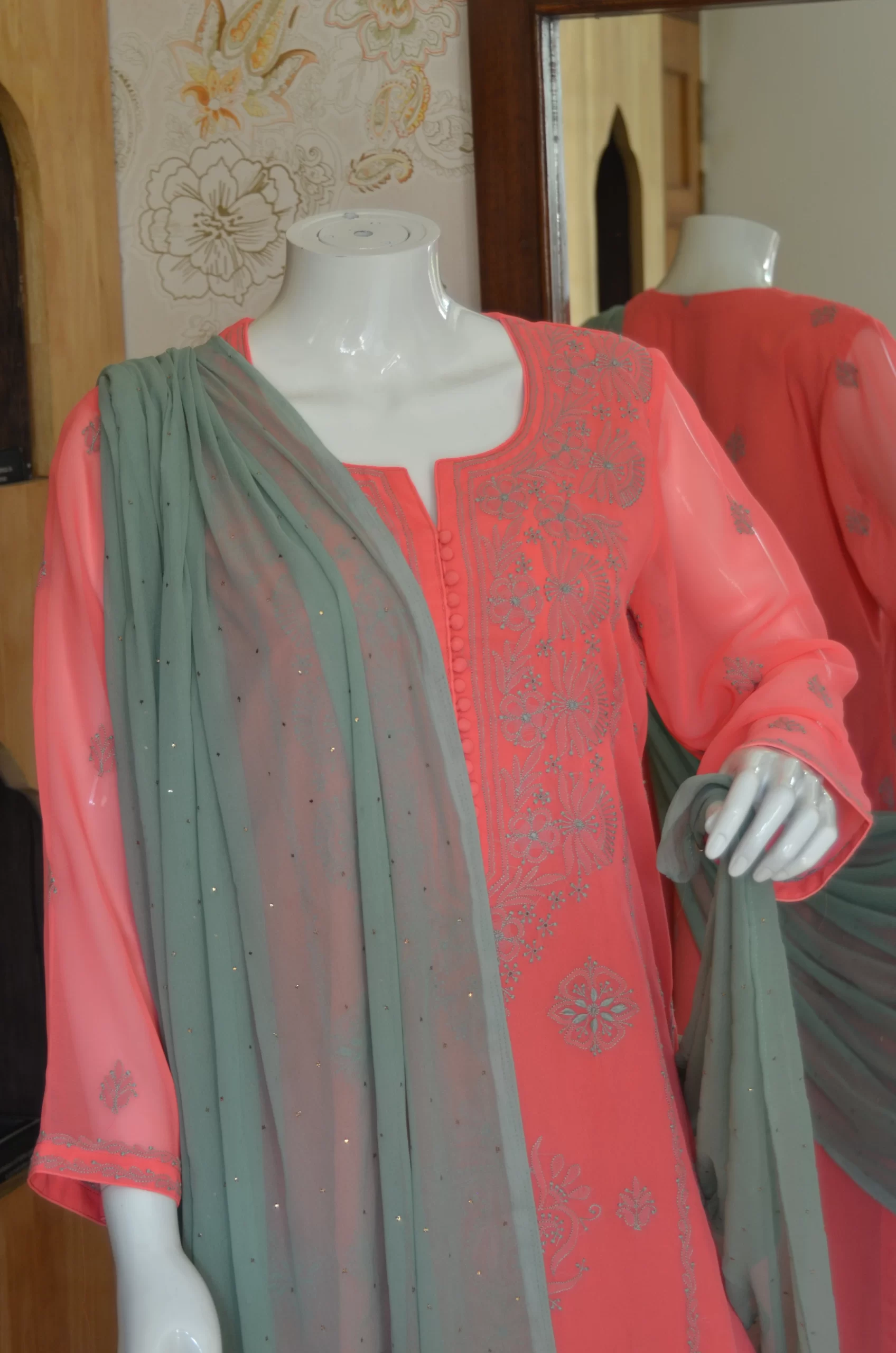 Stitched Suit Rose Pink