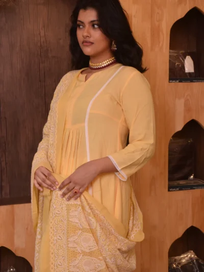 Anarkali Suit Golden & Yellow