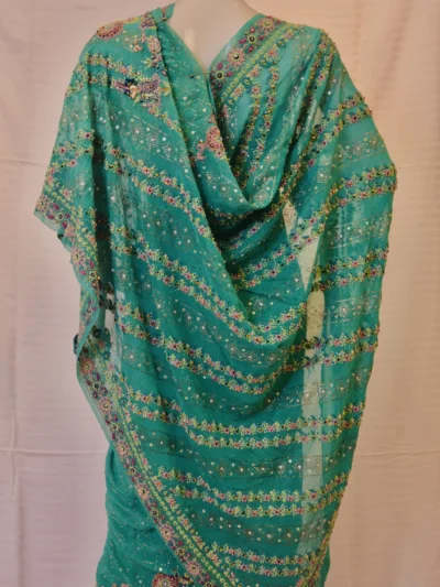 Saree Georgette Green