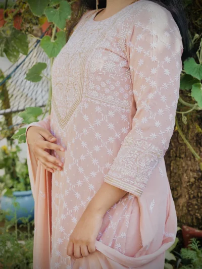 Stitched Suit Pastel Pink