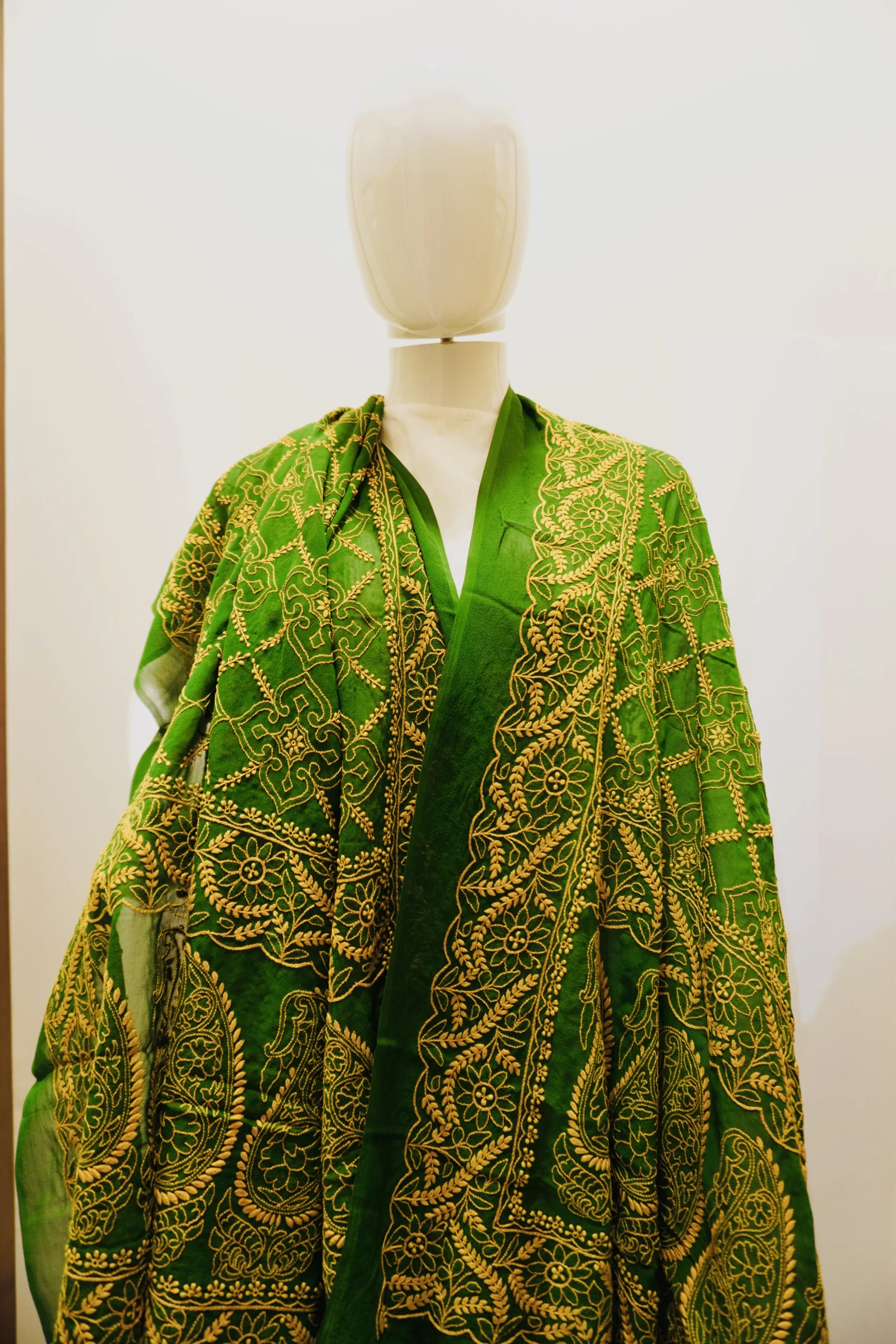 Dupatta Georgette Green - Image 3