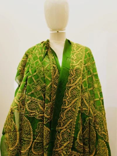 Dupatta Georgette Green