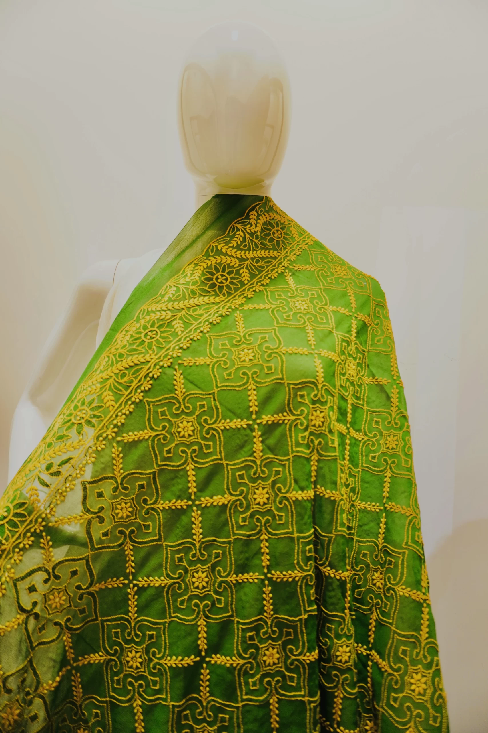 Dupatta Georgette Green - Image 2