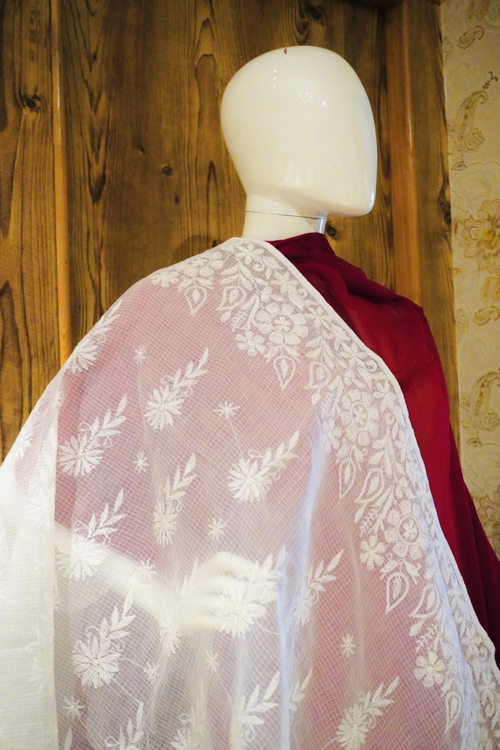 Dupatta Georgette White