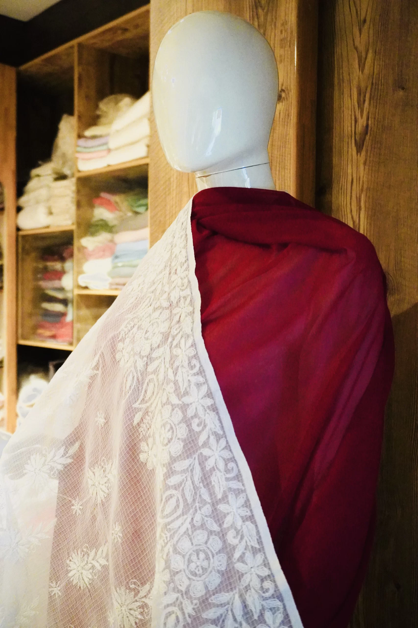 Dupatta Georgette White - Image 2