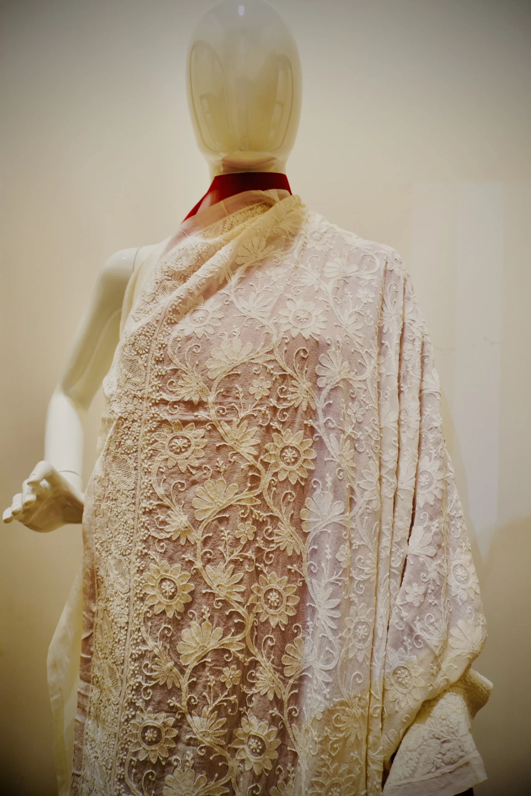 Dupatta Georgette cream