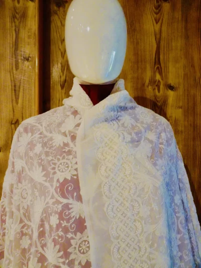 Dupatta Georgette Apple White