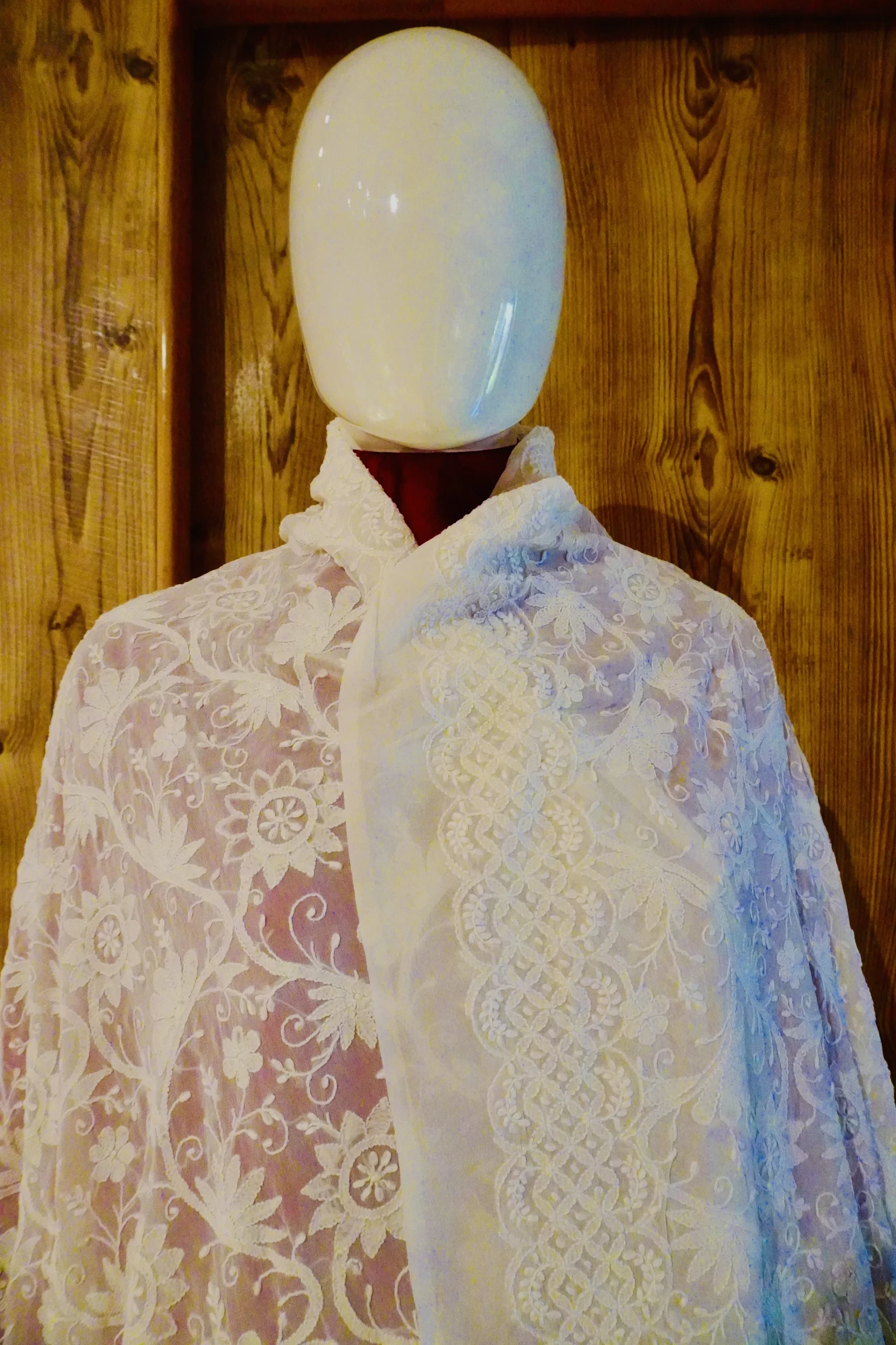 Dupatta Georgette Apple White