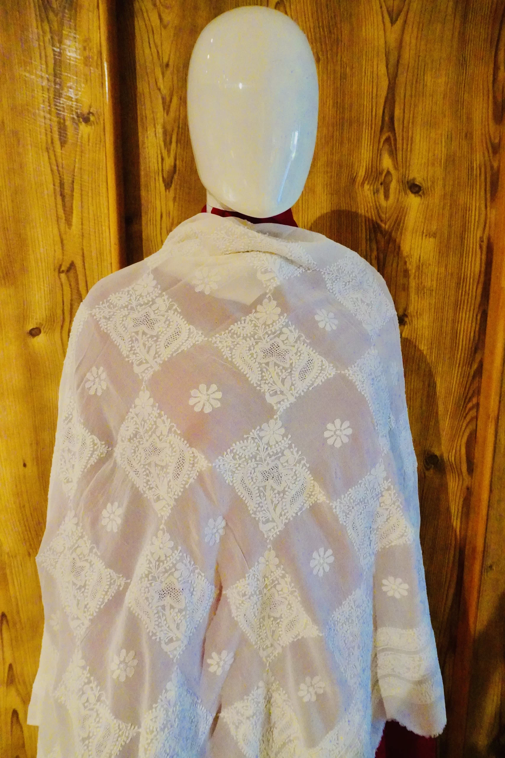 Georgette Dupatta White - Image 2